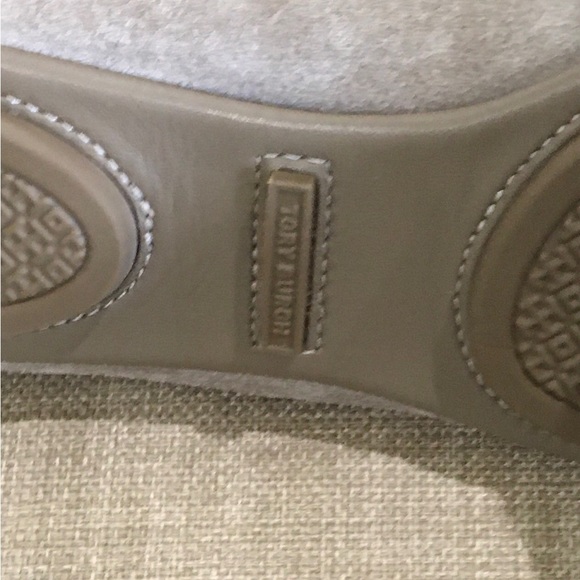 Tory Burch Minnie Suede Leather Travel Ballet Flat, Rocky Pebble - Picture 9 of 14
